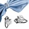 20-Pack Silver Leaf Napkin Rings – Elegant Christmas Table Decor